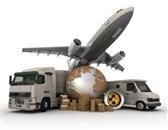 Image of trucks and airplane